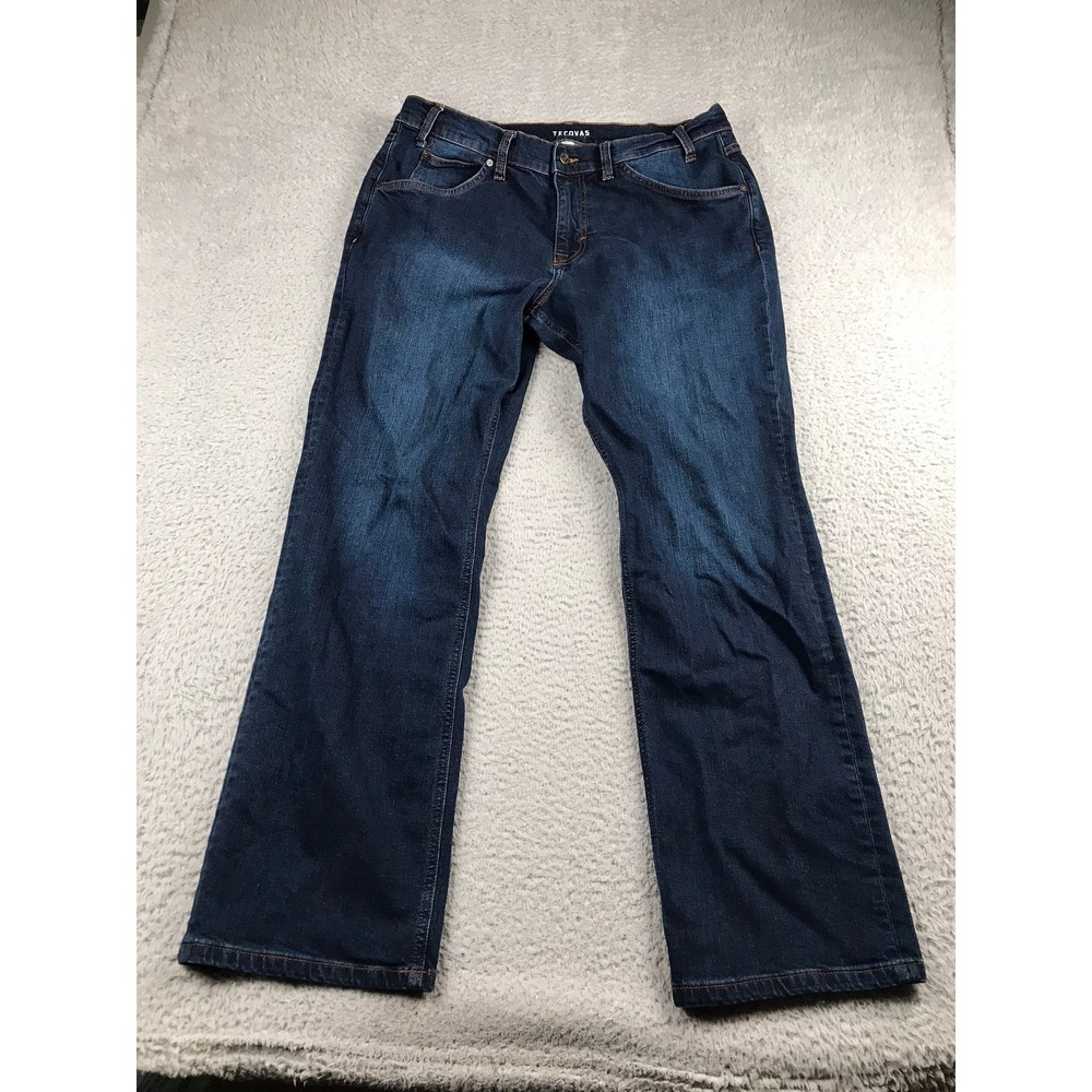 Tecovas Relaxed Jeans Mens 34 (37x31) Dark Wash Blue Premium Western Denim